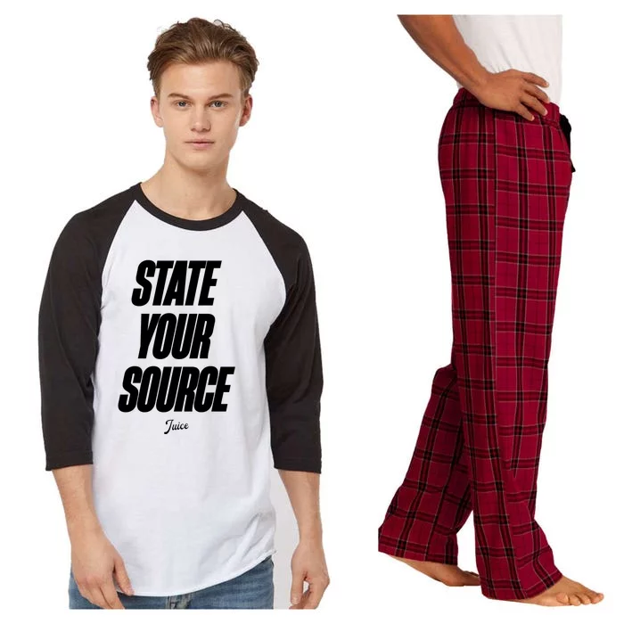 State Your Source Raglan Sleeve Pajama Set