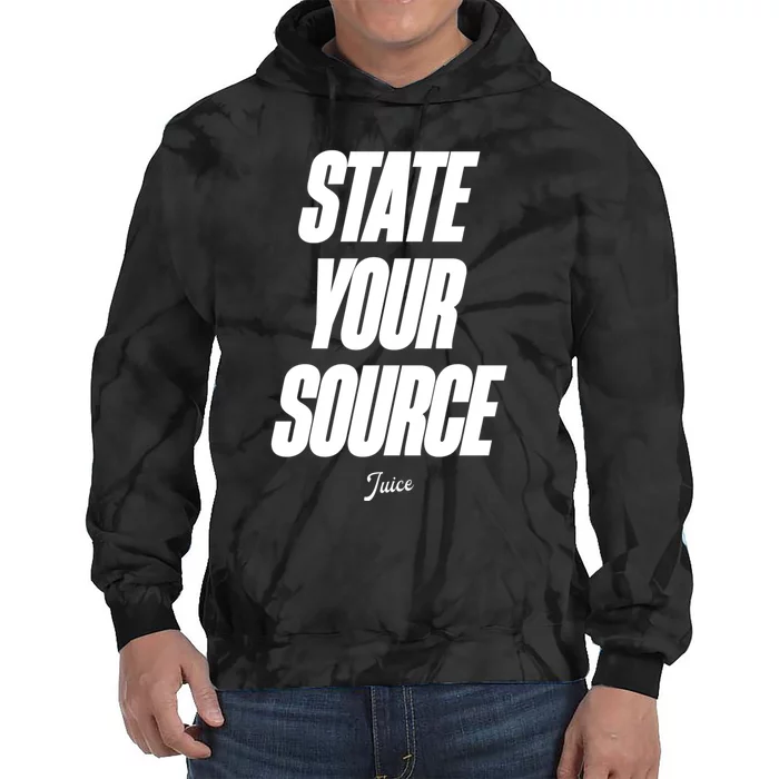 State Your Source Tie Dye Hoodie