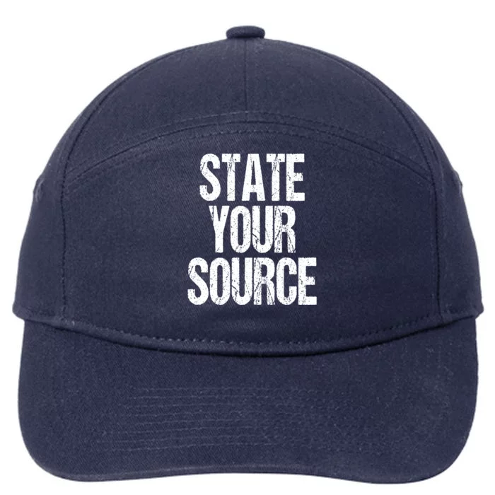 State Your Source 7-Panel Snapback Hat