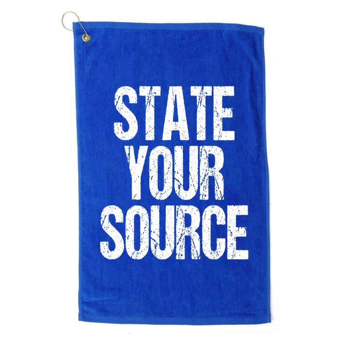 State Your Source Platinum Collection Golf Towel