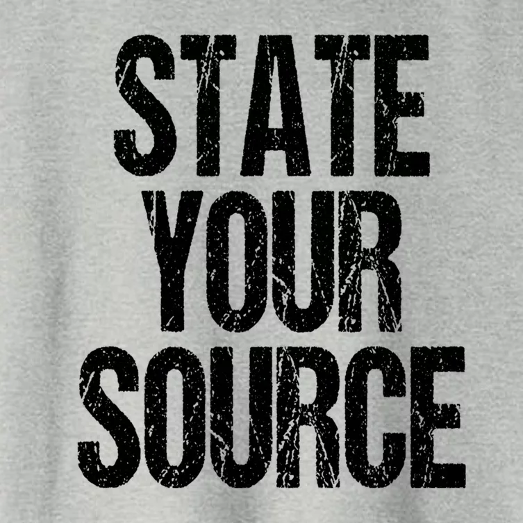 State Your Source Women's Crop Top Tee