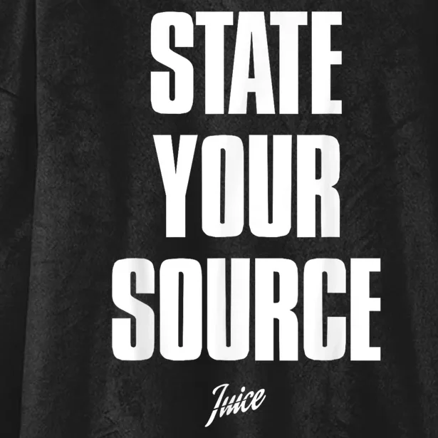 State Your Source Hooded Wearable Blanket