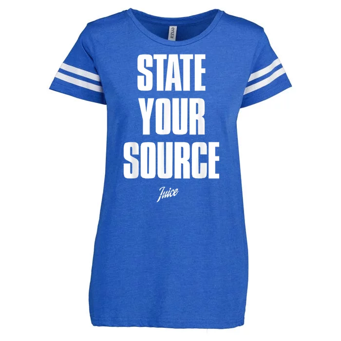 State Your Source Enza Ladies Jersey Football T-Shirt