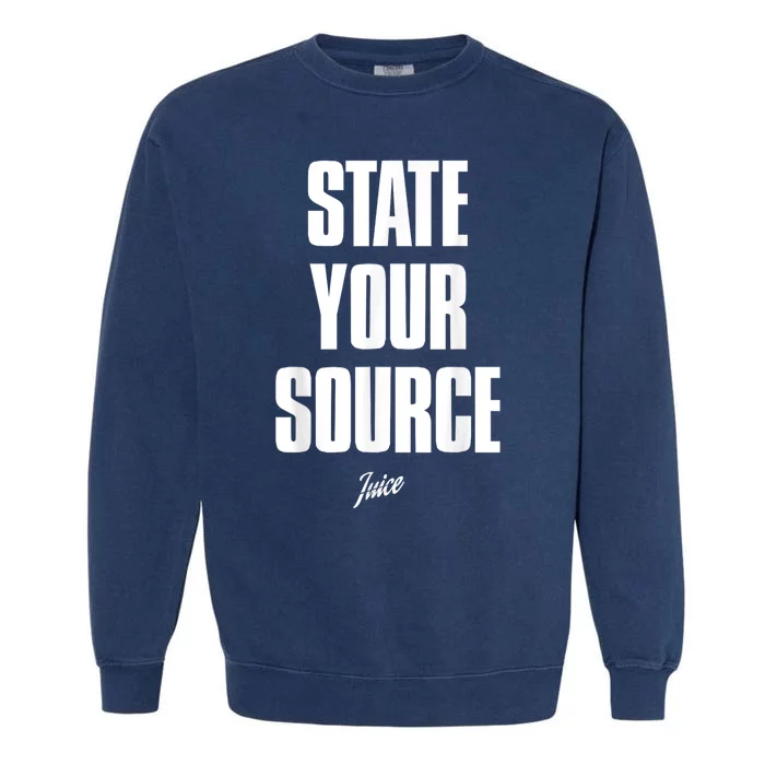 State Your Source Garment-Dyed Sweatshirt