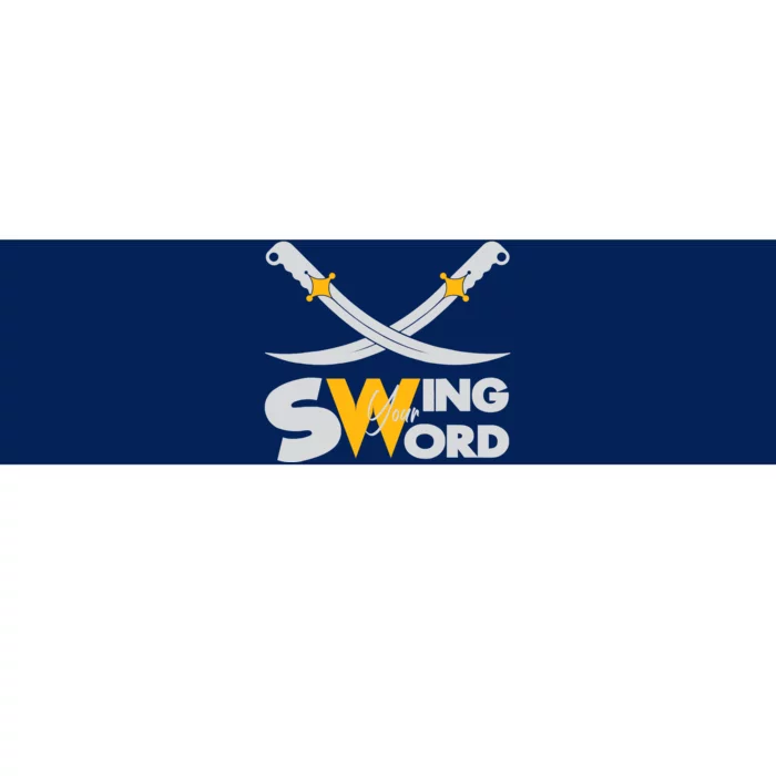 Swing Your Sword American Football Tee, USA Swing Your Sword Bumper Sticker