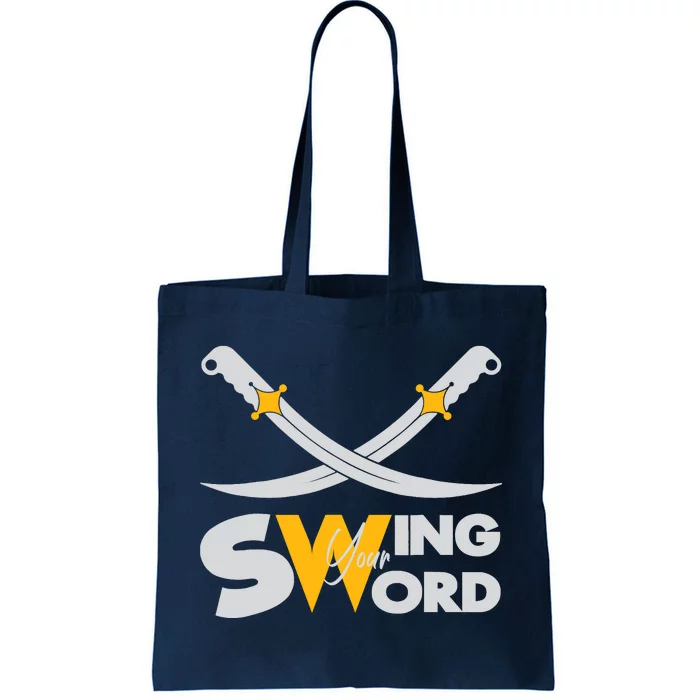 Swing Your Sword American Football Tee, USA Swing Your Sword Tote Bag