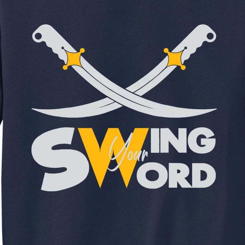 Swing Your Sword American Football Tee, USA Swing Your Sword Tall Sweatshirt