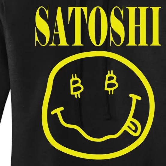 Satoshi Yellow Smiley Face Women's Pullover Hoodie