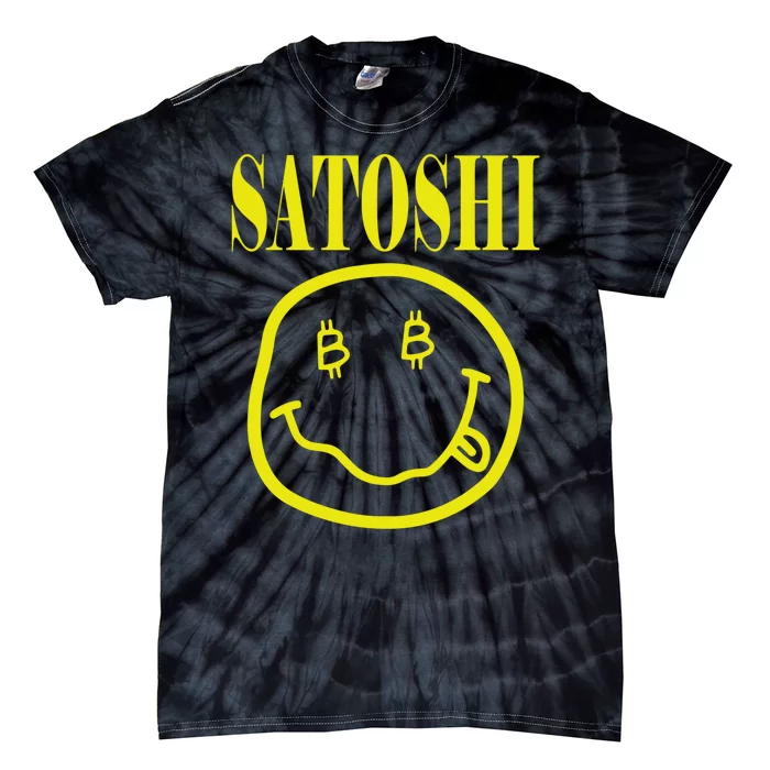 Satoshi Yellow Smiley Face Tie-Dye T-Shirt