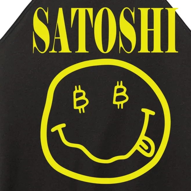 Satoshi Yellow Smiley Face Women’s Perfect Tri Rocker Tank