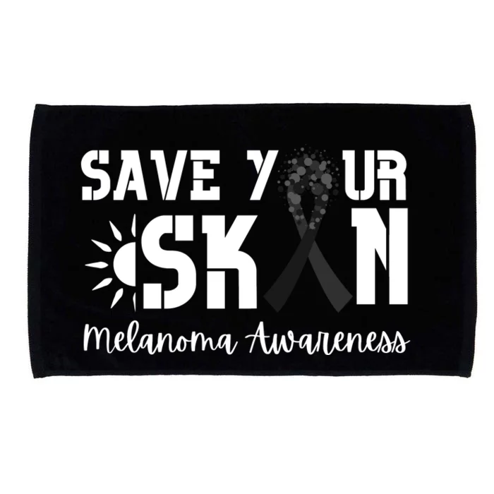 Save Your Skin Melanoma Awareness Microfiber Hand Towel