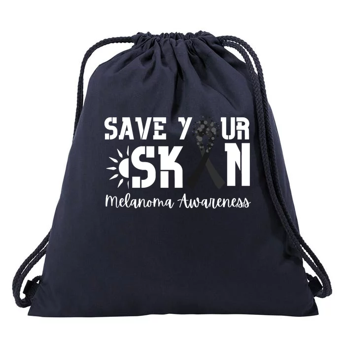 Save Your Skin Melanoma Awareness Drawstring Bag