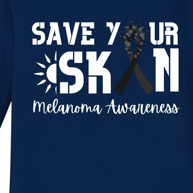 Save Your Skin Melanoma Awareness Baby Long Sleeve Bodysuit