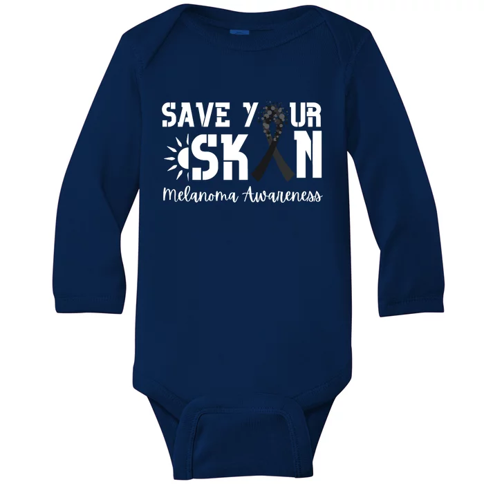 Save Your Skin Melanoma Awareness Baby Long Sleeve Bodysuit