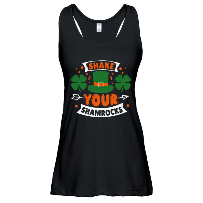 Shake Your Shamrocks St Patricks Day Ladies Essential Flowy Tank