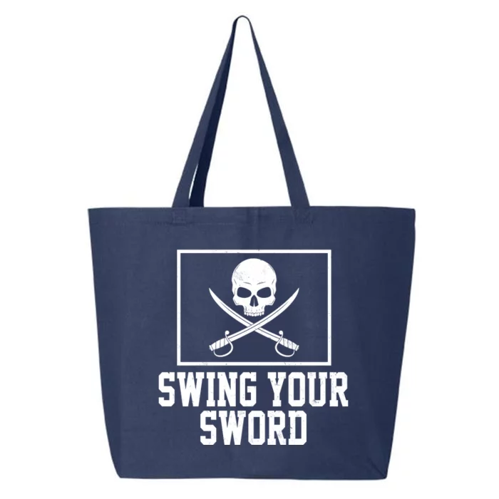 Swing Your Sword Pirate Skull And Swords 25L Jumbo Tote