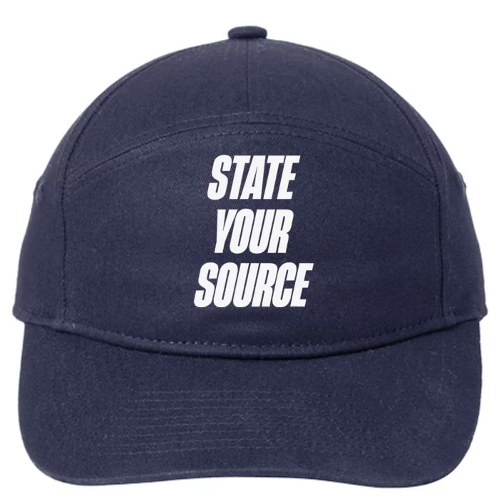 State Your Source 7-Panel Snapback Hat