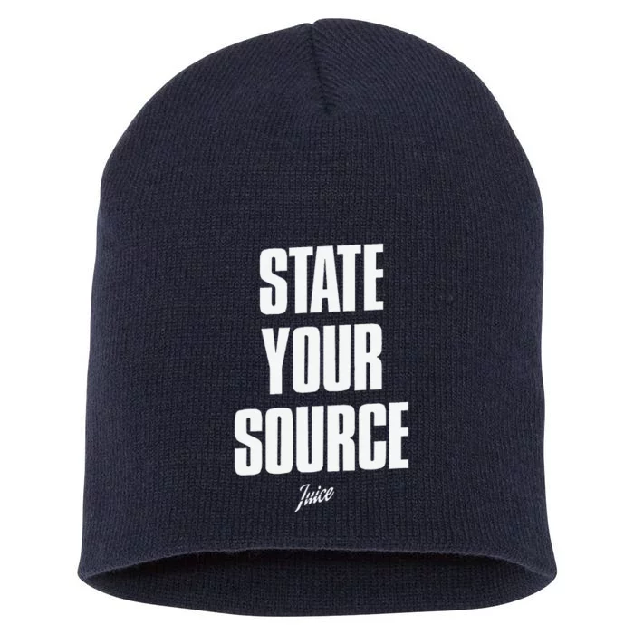 State Your Sourcestate Your Source Short Acrylic Beanie