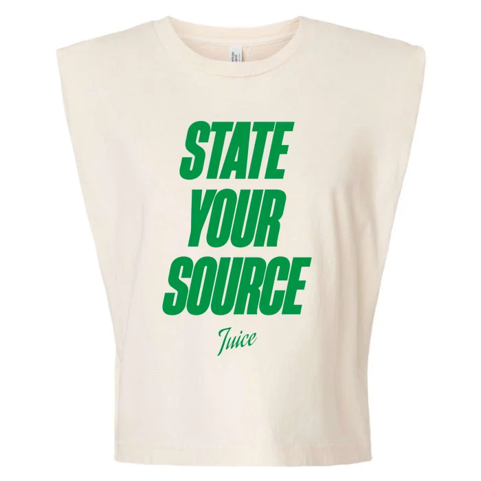 State Your Source Garment-Dyed Women's Muscle Tee