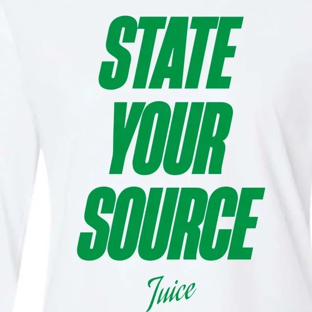 State Your Source Womens Cotton Relaxed Long Sleeve T-Shirt