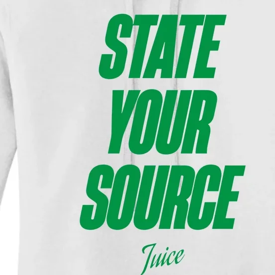 State Your Source Women's Pullover Hoodie