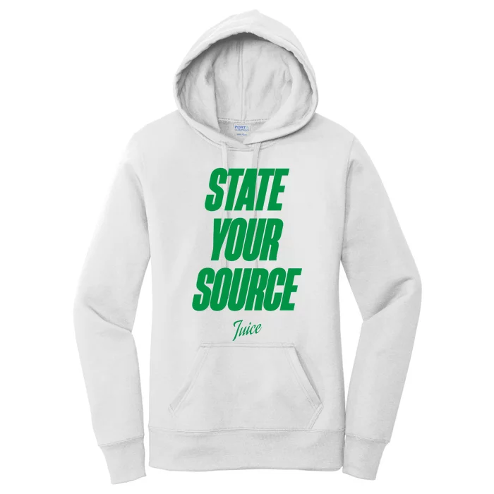 State Your Source Women's Pullover Hoodie