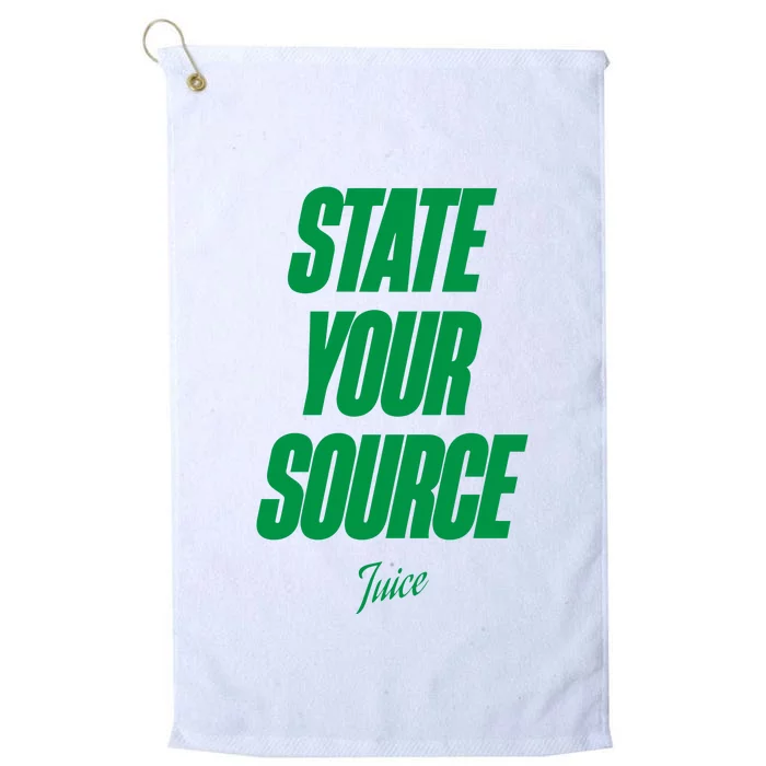 State Your Source Platinum Collection Golf Towel