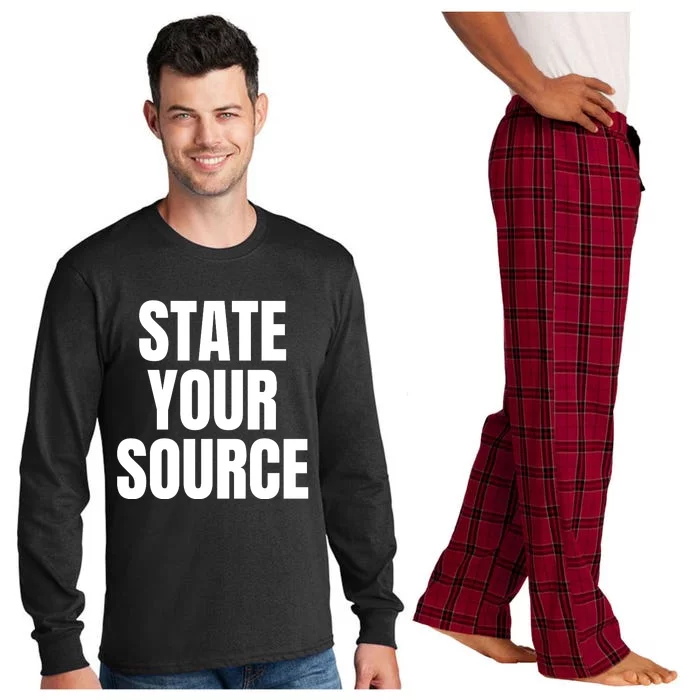 State Your Source Long Sleeve Pajama Set