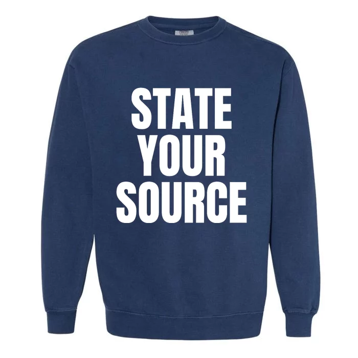 State Your Source Garment-Dyed Sweatshirt