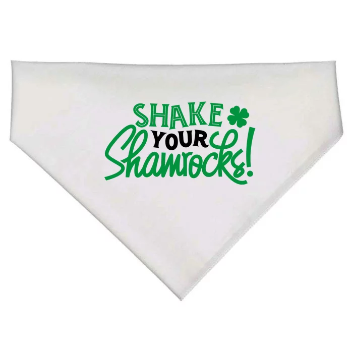 Shake Your Shamrocks Funny St Patricks Day USA-Made Doggie Bandana