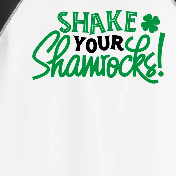 Shake Your Shamrocks Funny St Patricks Day Toddler Fine Jersey T-Shirt