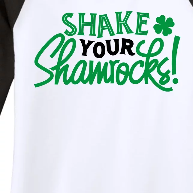 Shake Your Shamrocks Funny St Patricks Day Women's Tri-Blend 3/4-Sleeve Raglan Shirt