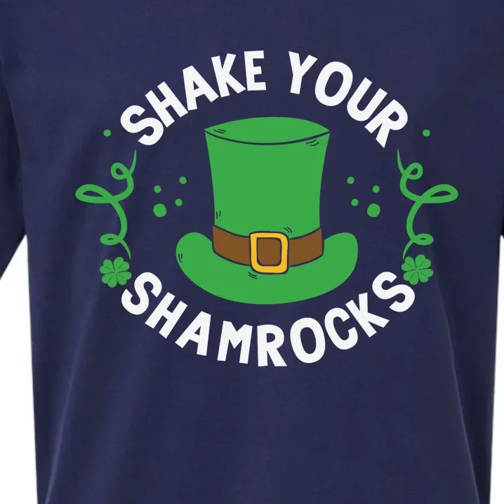 Shake Your Shamrocks Funny St Patricks Day Sueded Cloud Jersey T-Shirt