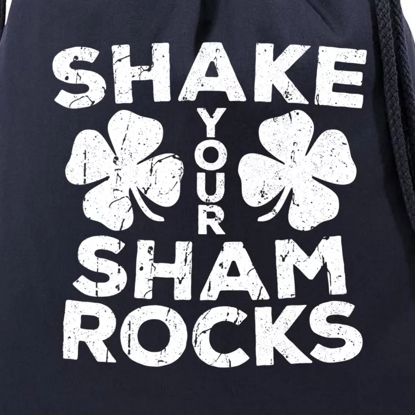 Shake Your Shamrocks Funny St Patrick's Day Drawstring Bag