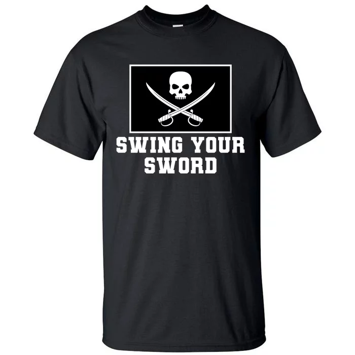 Swing Your Sword Skull Crossbones Mississippi Tall T-Shirt