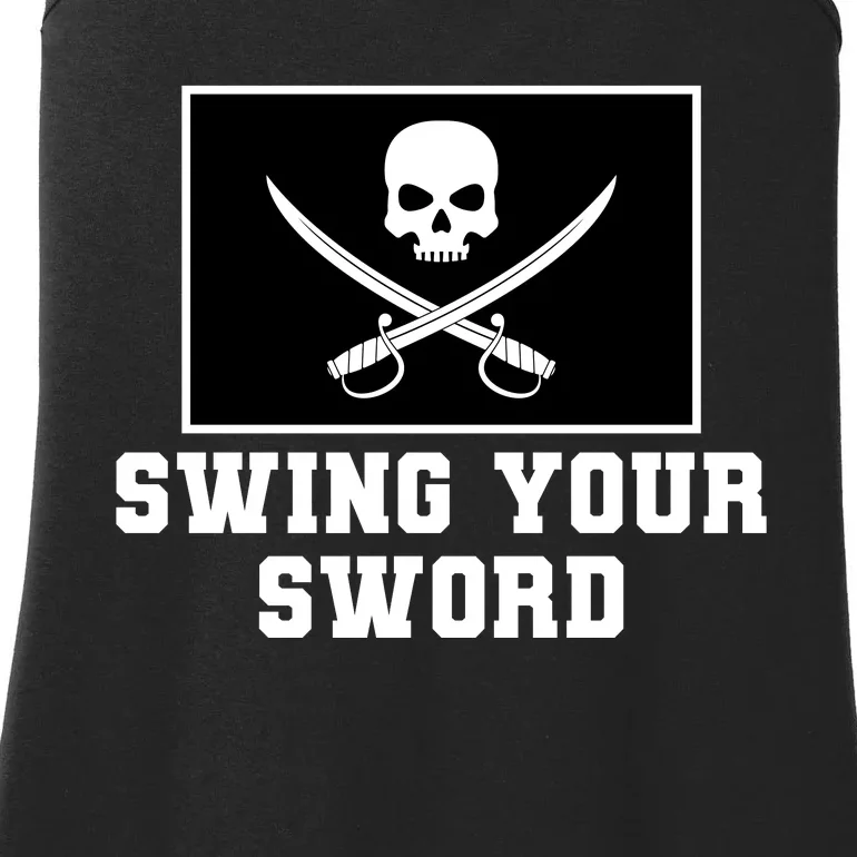 Swing Your Sword Skull Crossbones Mississippi Ladies Essential Tank