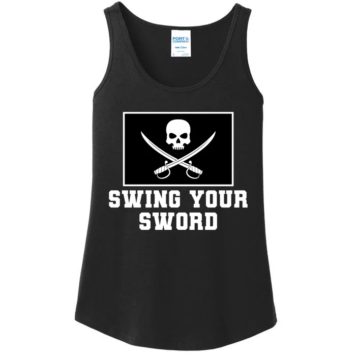 Swing Your Sword Skull Crossbones Mississippi Ladies Essential Tank