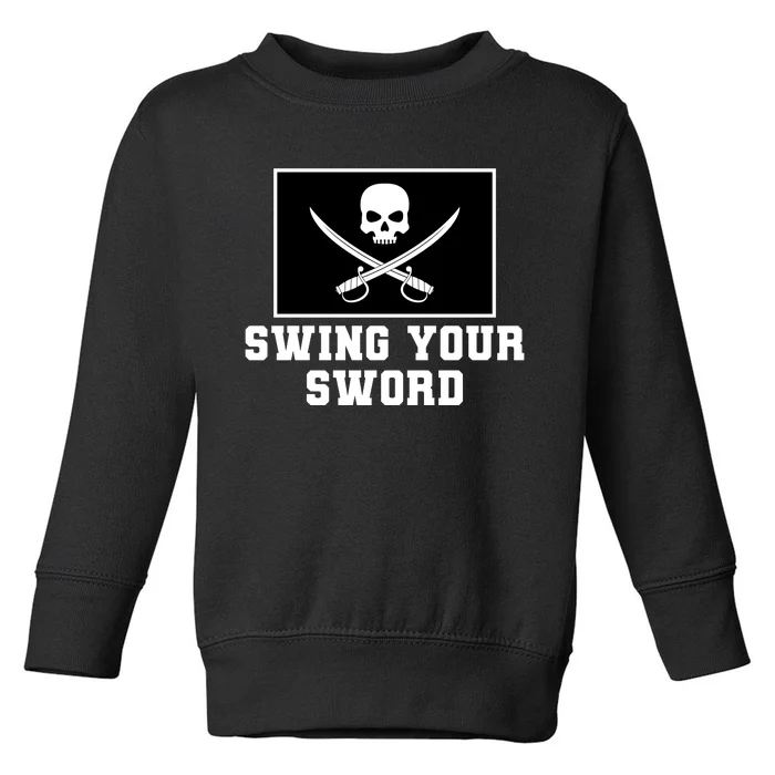 Swing Your Sword Skull Crossbones Mississippi Toddler Sweatshirt