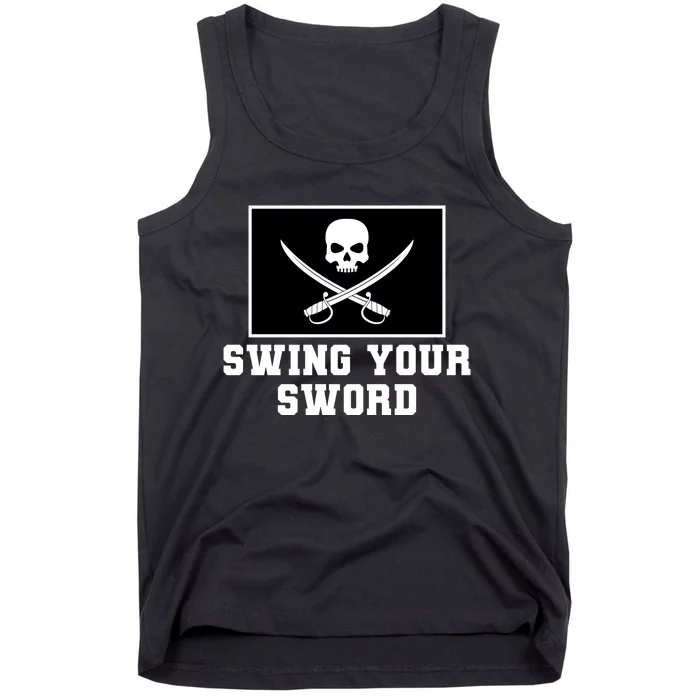 Swing Your Sword Skull Crossbones Mississippi Tank Top