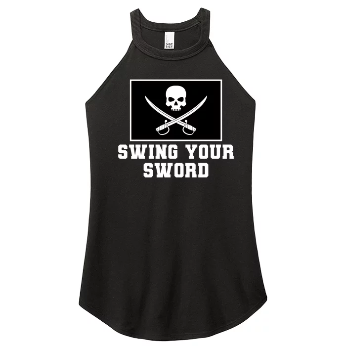 Swing Your Sword Skull Crossbones Mississippi Women’s Perfect Tri Rocker Tank