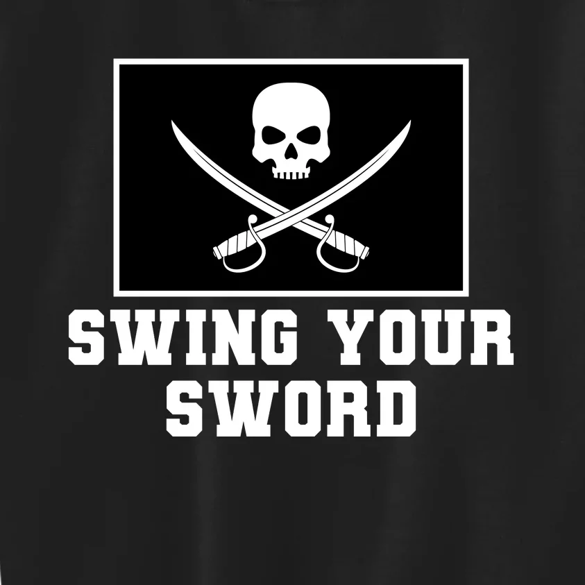 Swing Your Sword Skull Crossbones Mississippi Kids Sweatshirt