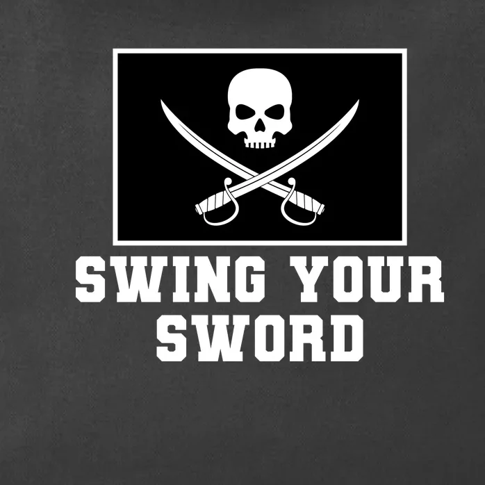 Swing Your Sword Skull Crossbones Mississippi Zip Tote Bag