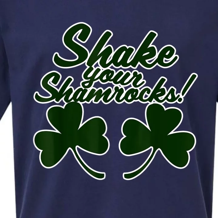 Shake Your Shamrocks Funny St Patrick's Day Sueded Cloud Jersey T-Shirt