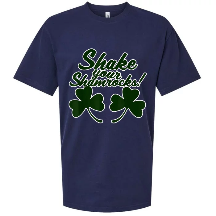 Shake Your Shamrocks Funny St Patrick's Day Sueded Cloud Jersey T-Shirt