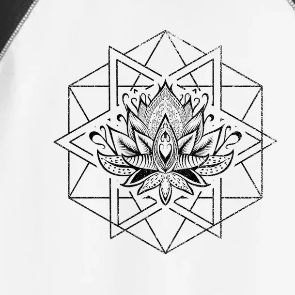 Spiritual Yogi Sacred Geometry Yoga Lotus Flower Gift Toddler Fine Jersey T-Shirt