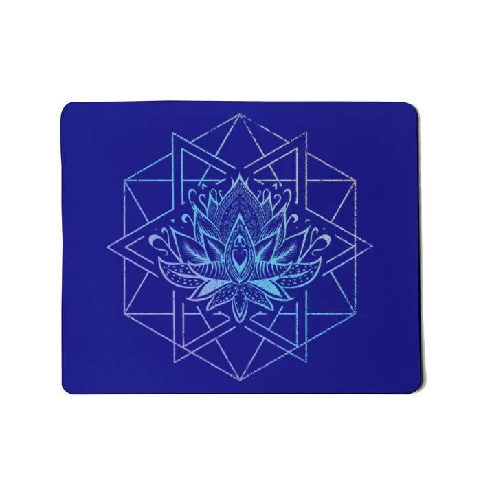 Spiritual Yogi Sacred Geometry Yoga Lotus Flower Gift Mousepad