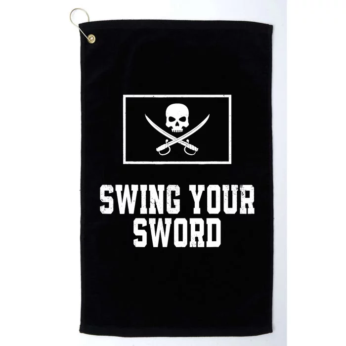 Swing Your Sword Vintage Platinum Collection Golf Towel