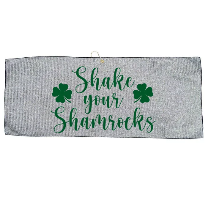 Shake Your Shamrocks Large Microfiber Waffle Golf Towel