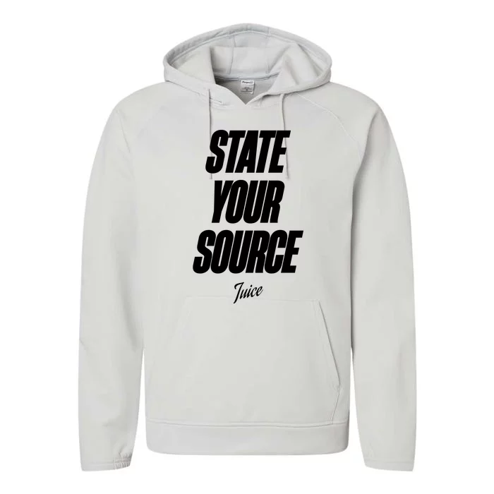 State Your Source Performance Fleece Hoodie