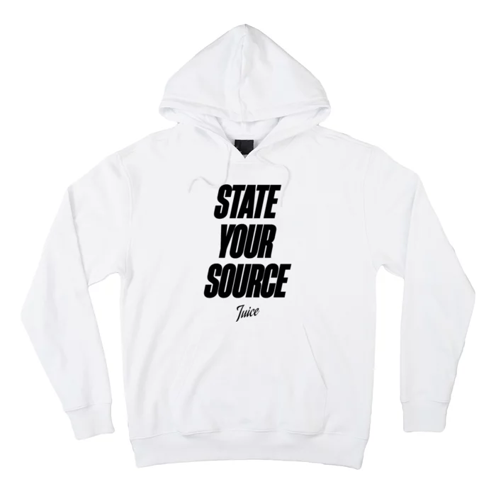 State Your Source Hoodie